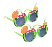 CONGARTENO 2pcs Watermelon Party Sunglasses: Funny Hawaiian Glasses For Luau Beach Pool Party Supplies Tropical Summer Decorations Plastic Eyewear For Adult Kids