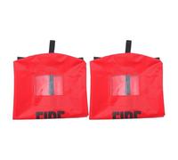 CONGARTENO 2pcs Waterproof Fire Extinguisher Cover 32x58cm for 6kg Extinguishers, Frost-proof Protective Sleeve with Window, Outdoor Industrial Fire Safety Equipment Holder