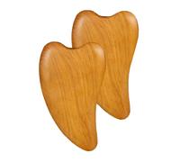 CONGARTENO 2pcs Wooden Gua Sha Facial Massage Boards for Meridians Therapy Skin-Safe Scraping Tools for Muscle Relief and Relaxation Efficient Manual Skincare Accessories