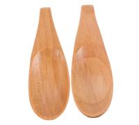 CONGARTENO 2pcs Wooden Measuring Spoons for Coffee Tea Milk Powder Compact Portable Mini Wooden Scoops with Comfortable Grip Multi-use for Baking Flour and Face Mask Mixing