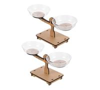 CONGARTENO 2pcs Wooden Montessori Math Balance Scale for DIY Educational for Early Learning Interactive Weighing and Experimental Play for Preschool Homeschool Activities