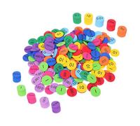 CONGARTENO 3 Set EVA Place Value Discs for Math Counters in Bright Colors Educational Counting Chips for Cognitive Skills Logical Thinking and Color Recognition Learning Tools