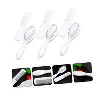 CONGARTENO 3 Sets Newborn Hair Brush and Scalp Grooming Comb for Care Gentle Massage Hairbrush Kit for Delicate Scalp Safe Non-irritating Hair Styling and Cradle Cap Treatment
