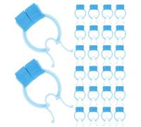 CONGARTENO 30pcs Nasal Stopper Clip Swim Nose Clips Nose for Breathing Pulmonary Function Test Bleed Stopper Nasal for Adult Sky-blue Eva