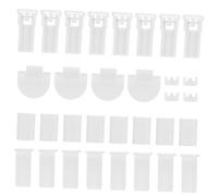 CONGARTENO 32pcs Pleated Blind Repair Supplies Replacement Parts for Vertical Blinds No Drill Installation Compatible with Various Models Window Accessories