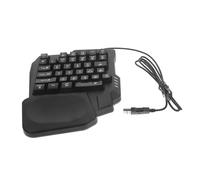 CONGARTENO 35-key Gaming Keyboard for PC with Backlit Mechanical Keys, Easy to Install Abs Material, Accurate Operation, for Playing Games and Dorm Use, Black Colour