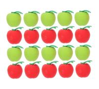 CONGARTENO 36pcs Apple Erasers for Faderesistant School Erasers with Soft Texture Vibrant Red and Green Fruit Design Classroom Rewards and Birthday Party Favors Portable Stationery Supplies