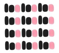 CONGARTENO 36Pcs Headset Microphone Foam Windscreen Covers Washable High-density Sponge Shields for Wind Noise Reduction Clear Sound Amplification Removable Lapel Mic Foam Covers for Stage