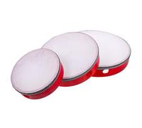 CONGARTENO 3pcs Boys and Girls Tambourine Set 6, 8, 10 Inch Hand Drums Educational Percussion Instruments for Children Music Learning and Party Play