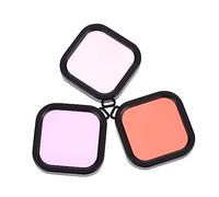 CONGARTENO 3pcs Dive Filter for Sports Camera Includes and Correction Filters for Underwater Photography at Depths of Feet Compatible with Gopro