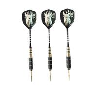 CONGARTENO 3pcs Drop-Resistant Aluminum Rod Darts with Tiger Pattern Tail Wings Needle Tips for Sports Events Professional Pin-Type Flights for Indoor and Outdoor Play