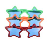 CONGARTENO 3pcs Exaggerated Big Star Sunglasses for Summer Beach Parties Fun Novelty Eyeglasses for Parties Photo Booth Props Beach Decorations