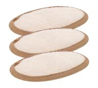 CONGARTENO 3Pcs Exfoliating Loofah Pads with Hanging Rope Natural Body Brush Exfoliator for Shower and Bath Thin Loofah Scrubbers for Dead Skin Removal and Rich Multi-Function Skin Care Tool