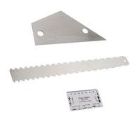 CONGARTENO 3pcs Guitar Measuring Tool Bass Leveling Tool Notched Straight Edge for Electric Guitars Musical Instrument Accessory