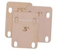 CONGARTENO 3pcs Guitar Neck Shims Wood Spacers for Electric Guitar and Bass Neck Angle Adjustment Deformation-resistant Accessories for Improved Playability and Sound Quality