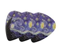 CONGARTENO 3Pcs Guitarfinger Pick ABS Small Guitar Picks for Acoustic Guitar Wear-Resistant Unique Glossy Finish Triangle Shape Suitable for Players