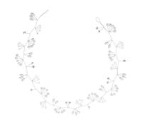 CONGARTENO 3pcs Handmade Bridal Hair Accessories Imitation Pearl Flower Headband Wedding Hair Vine for Brides Bridesmaids Vintage Style Chain