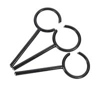 CONGARTENO 3pcs High Grade Iron Support Rings for Retort Stand Laboratory Use Rings for Beaker and Flask Support in Chemical and Biological Experiments