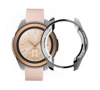 CONGARTENO 3pcs Hollow Electroplated Tpu Protective Watch Case Cover for Watch Anti-drop Shockproof Shell with Precise Cutouts in Black Silver Transparent