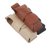 CONGARTENO 3pcs Leather Harmonica Sleeves Soft Protective Cases for Harmonica Storage and Travel Scratch-resistant Bags in Brown Black and Colors