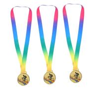CONGARTENO 3pcs Lightweight Cycling Medals with Lanyards for Sports Awards Biking Victory Recognition Racing Honor Commemorative Prizes for Bicycle Competition Events