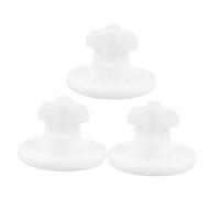 CONGARTENO 3pcs Lunch Box Air Vent Plug Silicone Sealing Leakproof Stopper Food Container Socket Protection Cover White Round Plug for Thermal Lunch Box Accessories