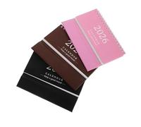 CONGARTENO 3pcs Mini Desk Calendar Cute Standing Flip Month Planner with Coil Binding for Home Office School Portable Compact Design for Management and Desk Decoration