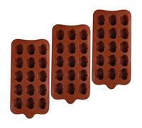 CONGARTENO 3pcs Non-Stick Silicone Chocolate Candy Mold Set, Cute Crown-Shaped Mousse Candy and Gummy DIY Baking Mold for Cake Decorating and Sweet Treats, Food-Grade