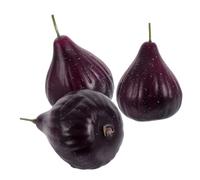 CONGARTENO 3pcs Realistic Artificial Fig Fruit Decor for Home Kitchen Shop Display Lifelike Plastic Fruit Models for Market Wedding Party Decoration Creative Idea Random Color