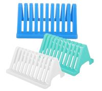 CONGARTENO 3pcs Triangle Microscope Slides Staining Rack for Laboratory Glass Slide Drying Holder Organizer for Experiment and Lab Use