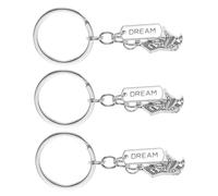 CONGARTENO 3pcs Vintage Keychain with Dream and Fortune Symbols Lightweight Purse Hanging Charm and Key Pendant for Backpacks Wallets and Bag Decorations Wear Resistant Shine