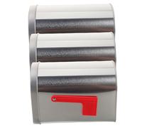 CONGARTENO 3PCS Vintage Mailbox Shaped Christmas Tin Box Holiday Candy Containers Made of Tinplate Multifunctional Storage for Chocolates Treats and Festive Decor