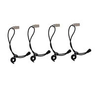CONGARTENO 4 Pcs Black Nylon Elastic Photography Clamps Sl ontemporary Design, Multi-functional Fixed Clothes Clips for Background Plate and Clothes in Multiple Scenes