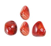 CONGARTENO 4 Pcs Natural Sardonyx Polished Agate Palm Stones Irregular Tumbled Crystals for Meditation Chakra Balancing and Positive Random Color