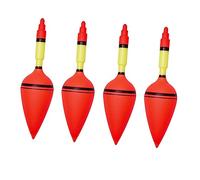 CONGARTENO 4 Pcs Plastic Fishing Floats Buoyancy Bobbers for Sea Fishing Non Deformable Keeps Bait Above Bottom to Prevent Snags for Anglers and