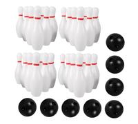CONGARTENO 4 Sets Bowling Set Lightweight Indoor Outdoor Lawn Game for Preschoolers with Pins and Balls for Family Fun and Motor Skill Development