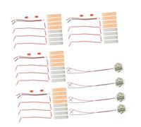 CONGARTENO 4 Sets Fruit Battery Science Experiment Kit DIY Stem Battery Physics Teaching Kit with Potato Orange Lemon for Students Educational Electronic Clock