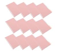 CONGARTENO 48pcs Binder Dividers with Tabs Plastic Loose Leaf Notebook Separators for Planner Removable Index Sheets for Compact Binder Organization and Report Management