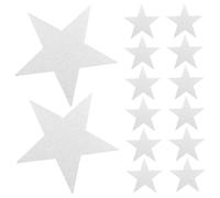 CONGARTENO 48pcs Glitter Paper Star Cutouts for DIY Craft Projects Creative Decorations for Bulletin Boards Classroom Wall Art and Fun Handwriting Activities