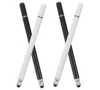 CONGARTENO 4pcs 3-in-1 Touch Screen Stylus Pen Set for Smartphones and Tablets with Disc, Silicone, and Ballpoint Tips, Fine Point Precision Pens for Drawing and Writing on Touch Devices