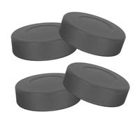 CONGARTENO 4pcs Adjustable Hardness Ice Hockey Training Pucks Rubber Flat Surface Lightweight for Indoor Outdoor Use Practice and Skill Improvement