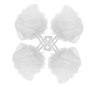 CONGARTENO 4pcs Bath Bouquet Exfoliating Body Scrub Shower Scrunchies Soft Mesh Sponge for Bathing Accessories for Shower Routine