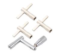 CONGARTENO 4pcs Drum Key Wrench Fast Loading Unloading Continuous Motion Metal Drum Tuning Tool for Hand Drummers Essential Musical Instrument Accessory