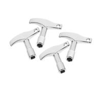 CONGARTENO 4pcs Drum Key Zinc Alloy Drum Tuner Keys Hexagon and Square Heads Compact Portable Essential Musician Tool