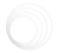 CONGARTENO 4pcs Drum Kit Mute Rings Practical Drum Silencing Pads Beginner Accessories White