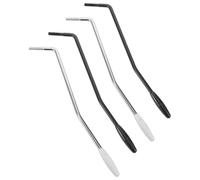 CONGARTENO 4pcs Electric Guitar Tremolo Arm Set 5mm Thread Whammy Bars Replacement Arm for Electric Guitar Bridge Parts Silver and Black