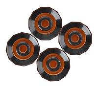 CONGARTENO 4Pcs Guitar Volume Knobs Black Plastic Marked Scale for Electric Bass Guitar Players