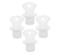 CONGARTENO 4Pcs Hot Water Bottle Plugs Rubber Sealing Tops Thermal Stopper Replacement Warm Water Bottle Caps Leakproof Stopper