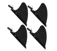 CONGARTENO 4pcs Inflatable Kayak Stern Inflatable Board Fin Kayak Fins Pvc Black