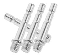 CONGARTENO 4pcs Mic Stand Adapter to Thread Metal Extender Poles for Microphone Boom Arms Compatible with Shock Mounts and Suspension Stands Non-slip Connectors for Studio Recording